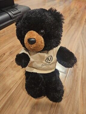Minerals Resort Spa Black Plush Stuffed Bear